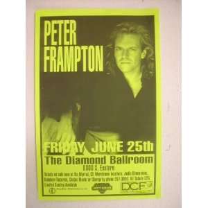  Peter Frampton Handbill Poster Diamond Ballroom 