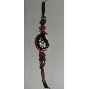  Rakhi (Rakhee)   Traditional Meena with Stone Rakhi ($1 