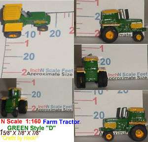 Scale FARM MACHINERY Tractor GREEN Style D  