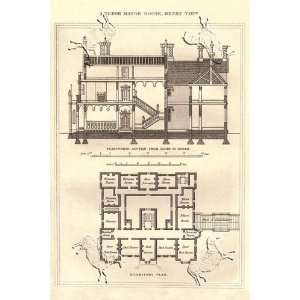  Tudor Manor House, Henry VIII by Richard Brown 11.50X17.50 