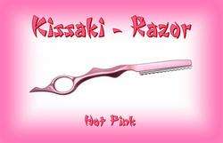 Kissaki Hot Pink Pro Hair Lightweight FEATHER RAZOR  