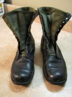 US ARMY Jungle/Combat BOOTS Spike Protect. 80s VTG 7.5  