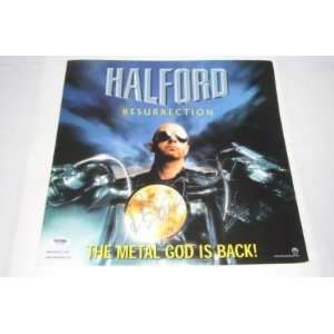 ROB HALFORD SIGNED AUTHENTIC ALBUM FLAT PSA/DNA METAL