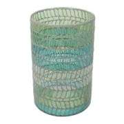 SONOMA life + style 7 7/8 in. Mosaic Hurricane Pillar Candleholder