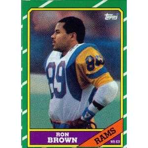  1986 Topps #80 Ron Brown RC   Los Angeles Rams (RC 