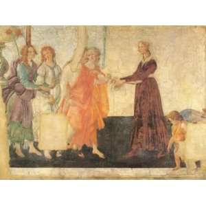  12X16 inch Sandro Botticelli Figure Canvas Art Repro NR 