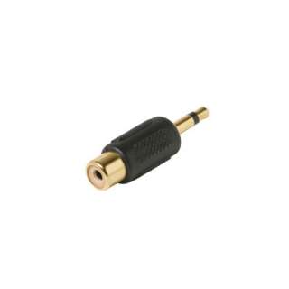 10 x RCA Female to 3.5mm Mono Male Audio Adapter Gold  