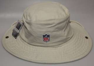   NFL Carolina Panthers Beige Fishing Bucket Hat w/ Embroidered Logo S/M