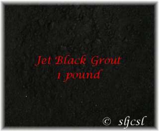JET BLACK GROUT ~ 1 LB ~ Sanded * 4 MOSAIC TILE Tiles  