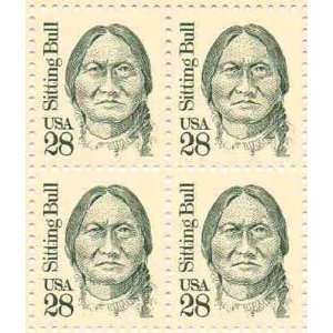 Sitting Bull Set of 4 x 28 Cent US Postage Stamps NEW Scot 2183