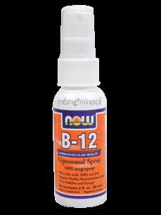 12 Liposomal Spray 1000 mcg 2 fl oz by NOW Foods  