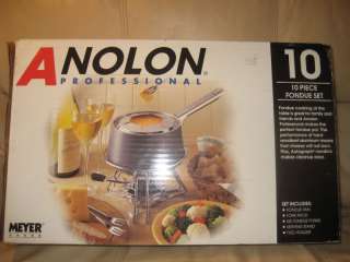 Meyer Anolon Professional 10 Piece Fondue Set New  