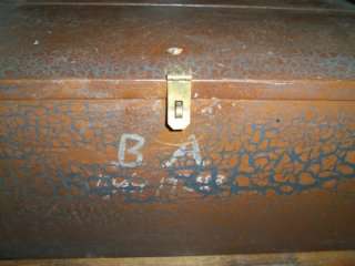   Trunk Chest Storage Wood WWII Military Footlocker Foot Locker  