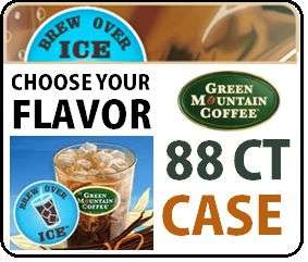 Green Mountain ICED Coffee Keurig K Cups 88 Count Case  