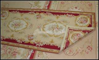 5X6 RUNNER Needlepoint Rug French Rose Floral Aubusson Design 