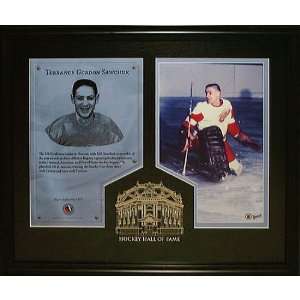 Frameworth Detroit Red Wings Terry Sawchuk Hall of Fame Etch Mat 