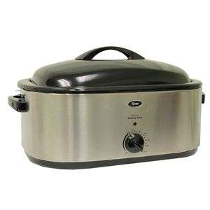 OSTER CKSTRS23 22 Quart Roaster Oven Extra Large Stainless Steel w 