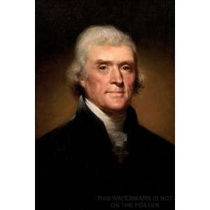 Thomas Jefferson, by Rembrandt Peale, c1800   24x36 Poster