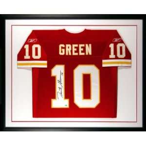 Trent Green Kansas City Chiefs Framed Autographed Red Jersey