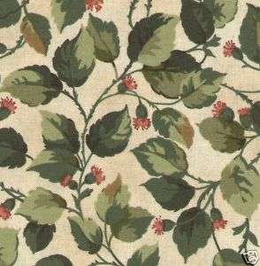 Roberts Country Garden Rose Leaves Quilt Fabric 1 Yd  