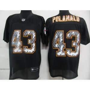 Troy Polamalu Pittsburgh Steelers Black United Sideline Stitched 