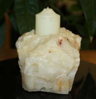 CALCITE CANDLE HOLDER GOOD FENGSHUI IDEAL GIFT CCH 03  