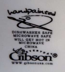 Gibson Designs 15 pc Dinnerware Set Painted Rainbow Trout Design Mint 