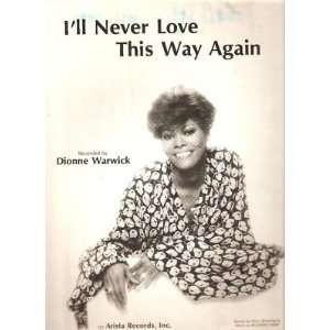  Sheet Music Ill Never Love This Way againWarwick 146 