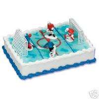 HOCKEY Goal and Players Party Cake Decorating Decor SET  