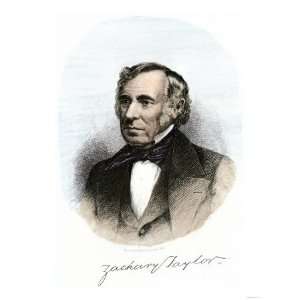  President Zachary Taylor, with His Autograph Premium 