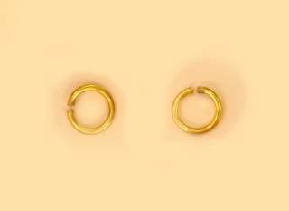 22K SOLID GOLD 2 Pcs jump ring  5mm opening #11  