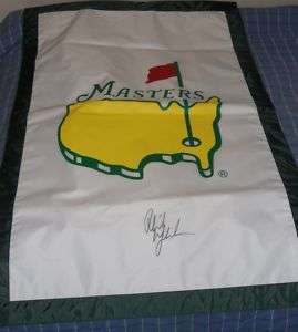 PHIL MICKELSON SIGNED AUTOD MASTERS HOUSE FLAG PSA/DNA  