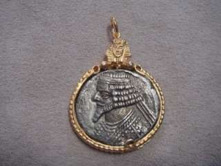 PARTHIAN SILVER ROMAN EGYPTIAN COIN GREEK PENDANT EGYPT  