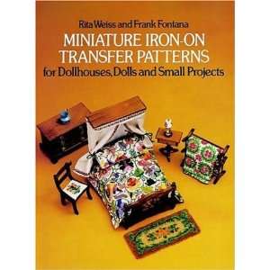  Miniature Iron on Transfer Patterns for Dollhouses, Dolls 