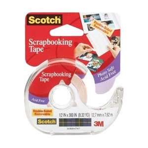  New   Scotch Scrapbooking Tape Double Sided Removable by 