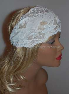 Turban Headband hair Band reversable Floral LACE New  