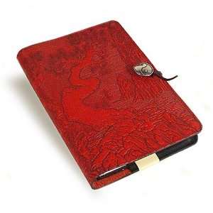  Red Twisted Tree/Cloud Garden Embossed Leather Writing 