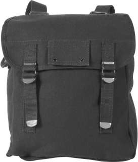 black standard musette bag 12 x 12 x 6 item 2274 made from heavy 