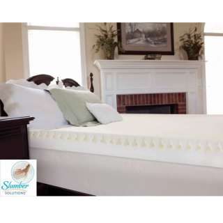   sleep slumber supreme 3 inch high loft foam mattress topper king size