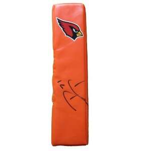  Peterson Autographed Arizona Cardinals Logo Football End Zone Pylon 