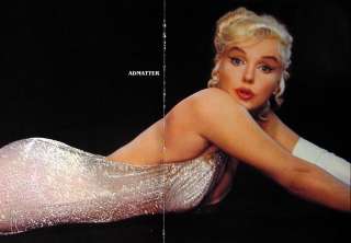 Marilyn Monroe Old Pin up Centerfold Poster WHITE HOT  