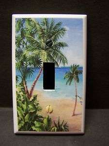 PALM TREE TROPICAL BEACH #10 SINGLE LIGHT SWITCH COVER  