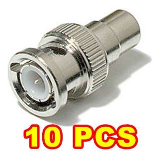 10x BNC male to RCA Female Adapter Video cable for cctv camera  