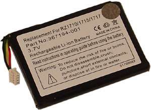 Standard Battery for HP Compaq iPAQ Pocket PC PDA rz1710 rz1715 rz1717 