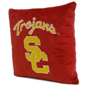    USC Trojans 16 Inch Polyester Felt Plush Pillow