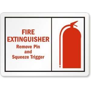  Fire Extinguisher Remove Pin and Squeeze Trigger (with 