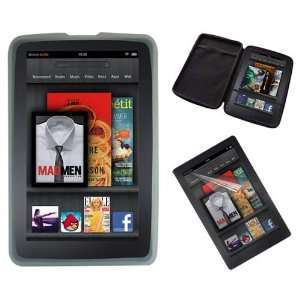   Soft Skin Case + Clear Screen Guard for  Kindle Fire 7 Tablet