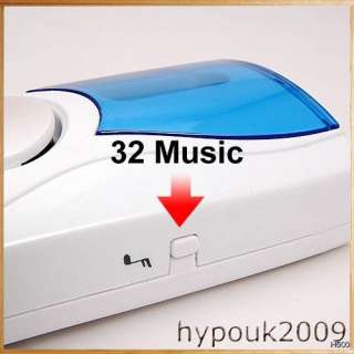   Music 32 Melodies Flash Light Remote Control Wireless Door Bell  