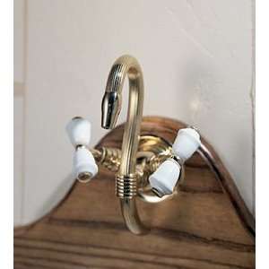   Verseuse Wall Mounted Mixer W Earthenware Handles Avesnes and Old Gold