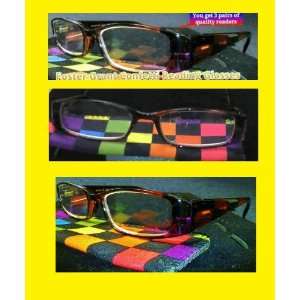 Foster Grant 3 Pack Value Confetti 2.00 Strength Reading Glasses with 
